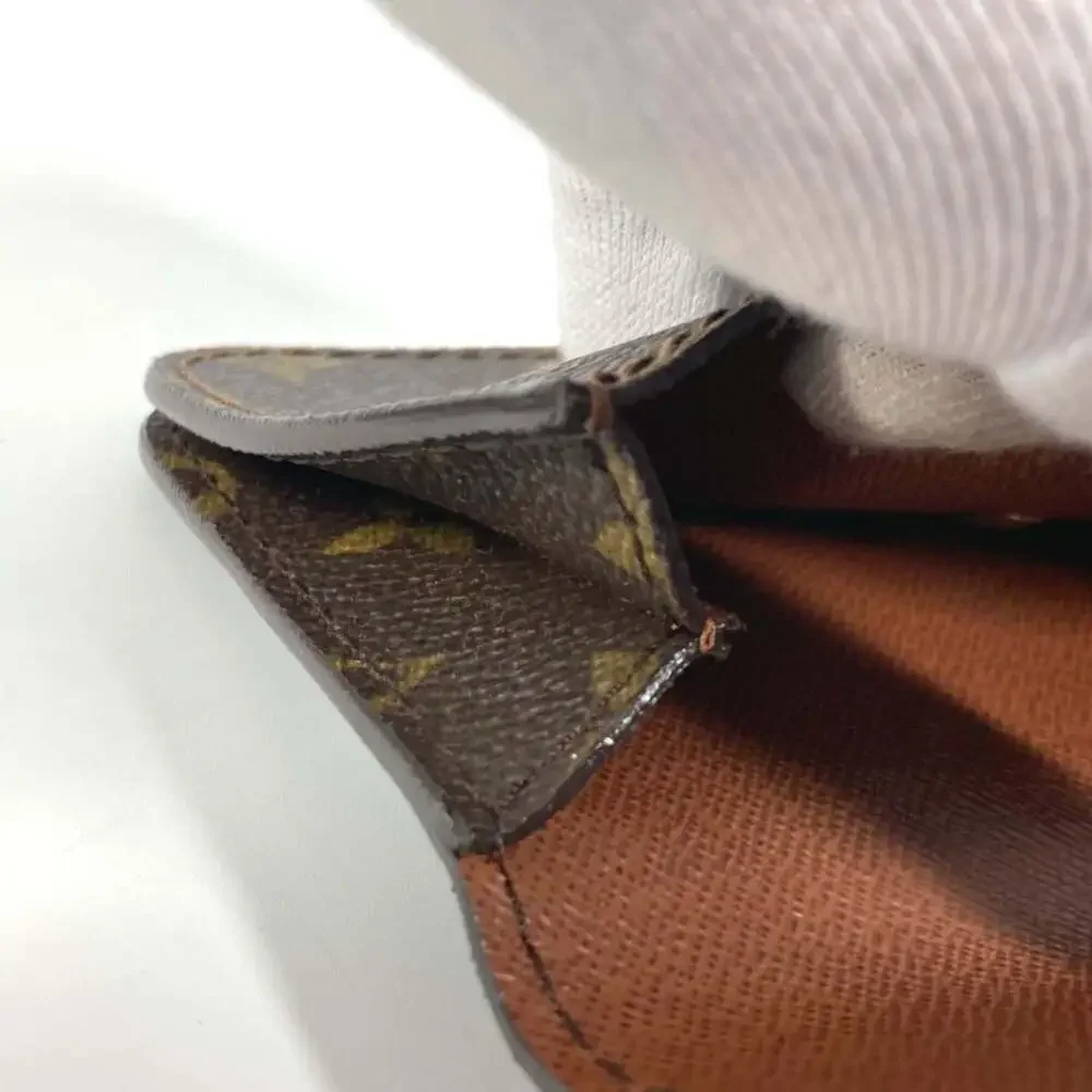 LOUIS VUITTON Brown Monogram Canvas Pochette Pouch